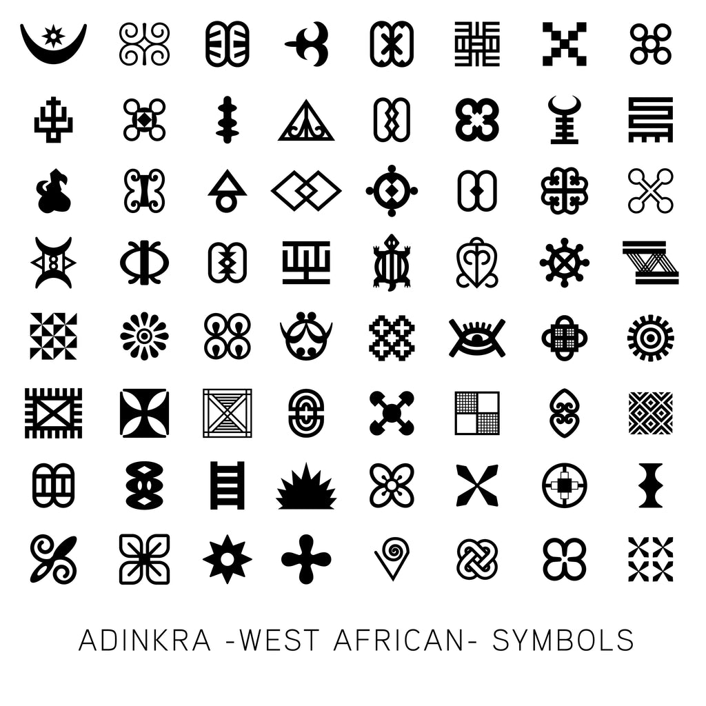 64 Adinkra Symbols Free Download– AYEEKO