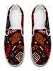African Tribal Marron Unisex Slip On Shoes