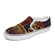 African Print Patched Unisex Slip On Shoes